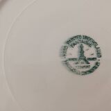 3 plates with flower decoration
