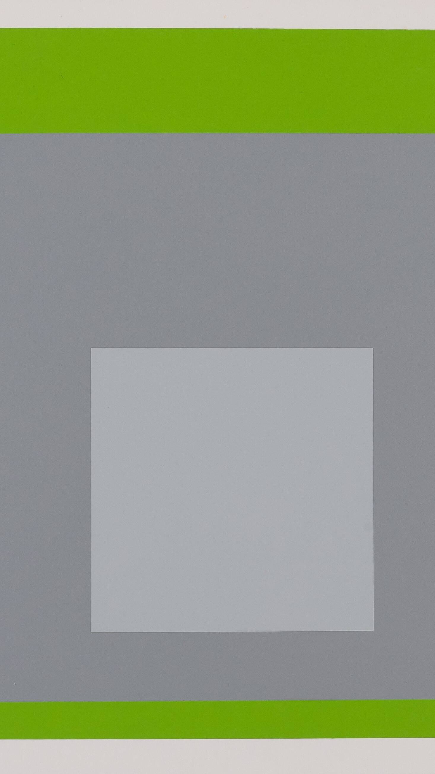 Josef ALBERS: Homage to the Square, White Marker - Colour Screen Print