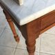 Dressing table with marble top