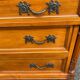 Louis XVI commode in solid cherry wood — Quality Furniture Label 1976