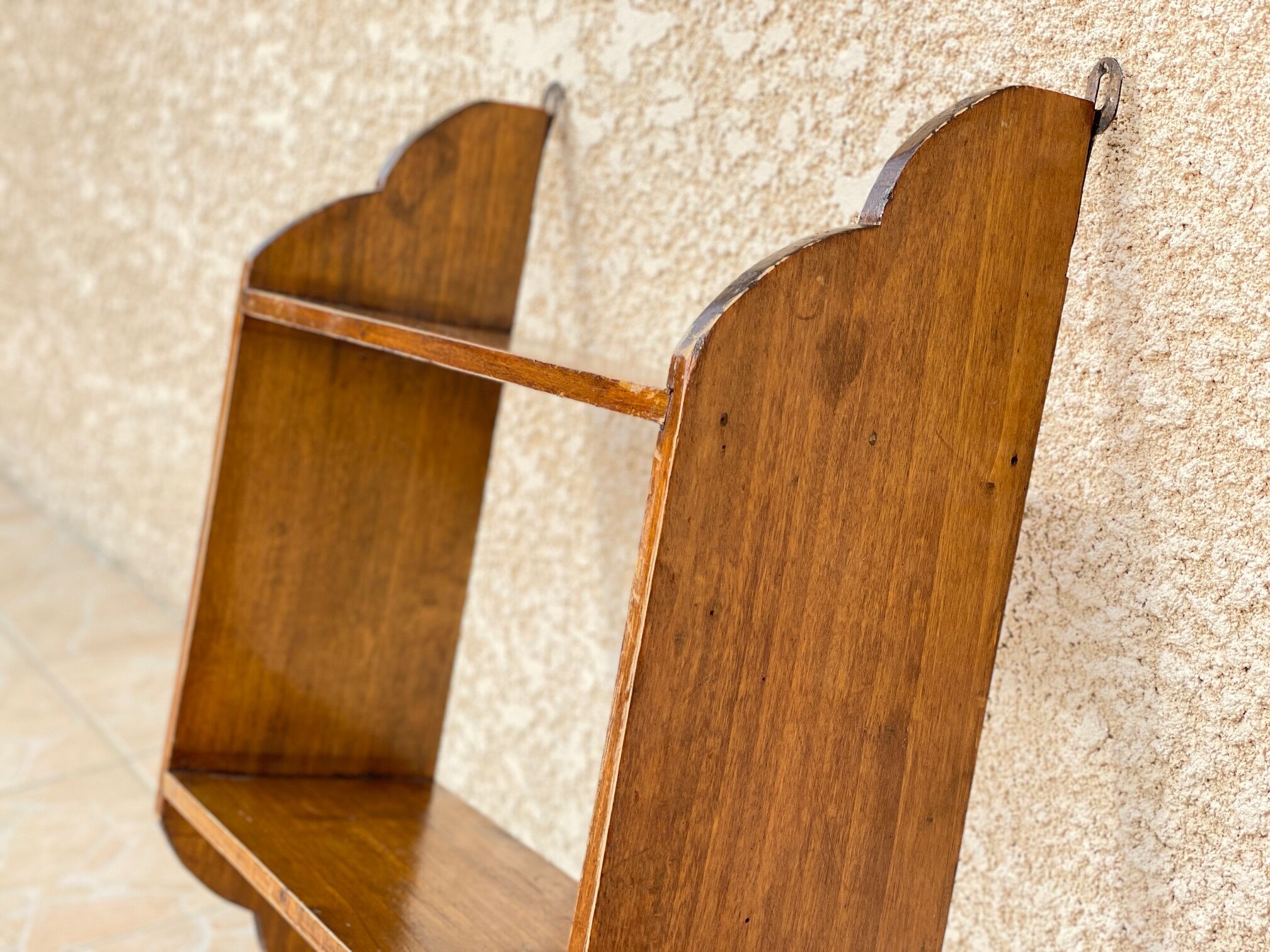 Old wooden wall shelf