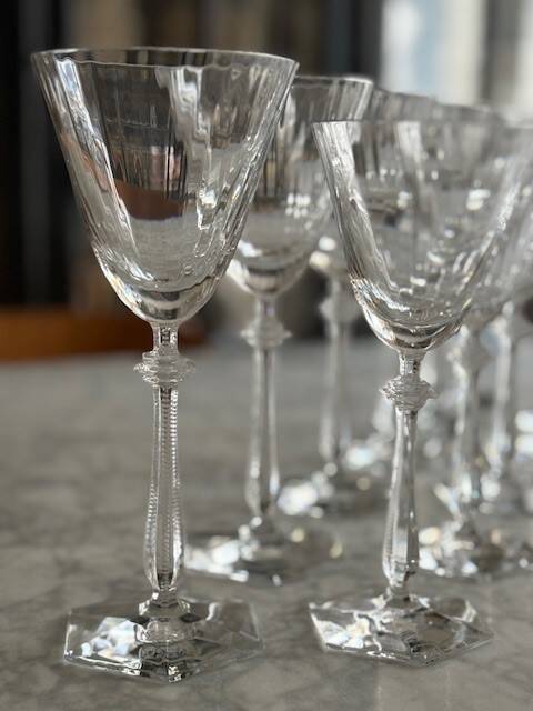 Verres cristal baccarat arcade - eau et vin