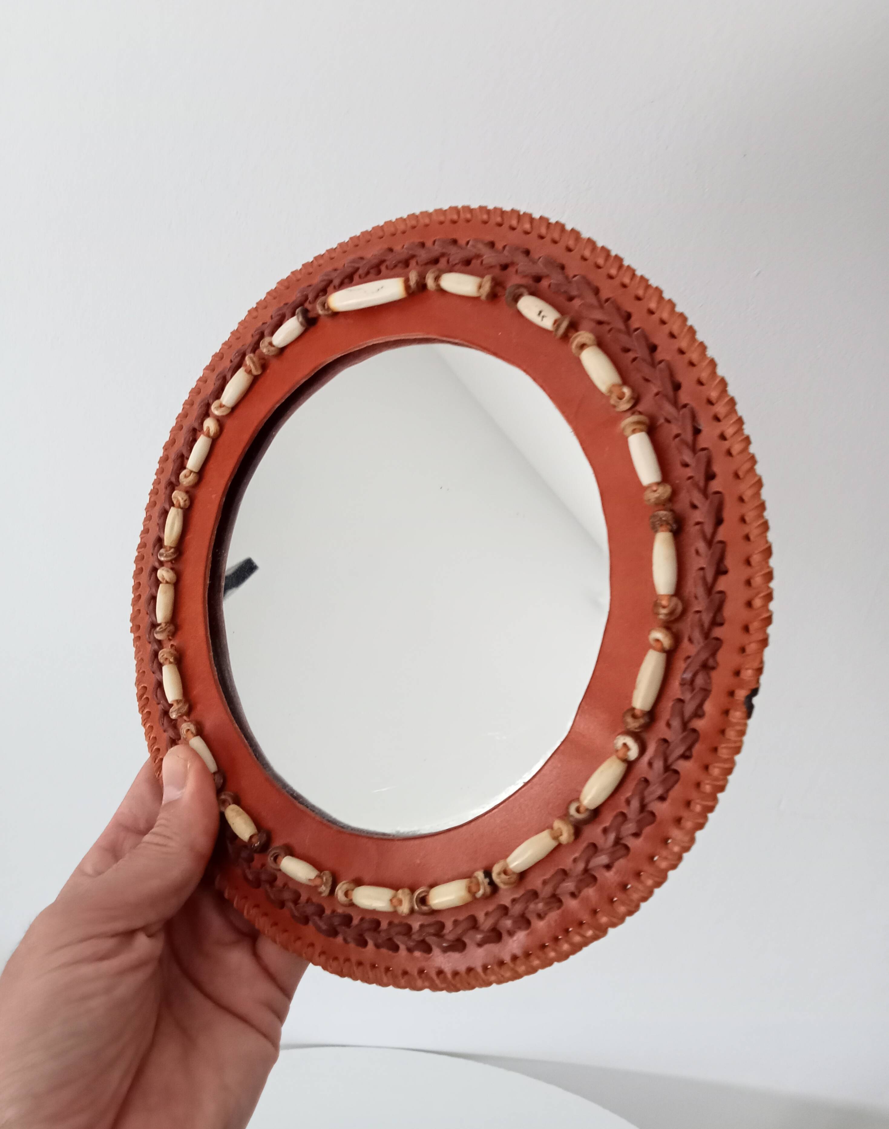 Vintage Native American wall mirror