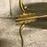 Table low brass marble 1950