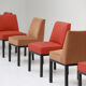 Set of six Jules Wabbes 'Louise' dining chairs for Bulo
