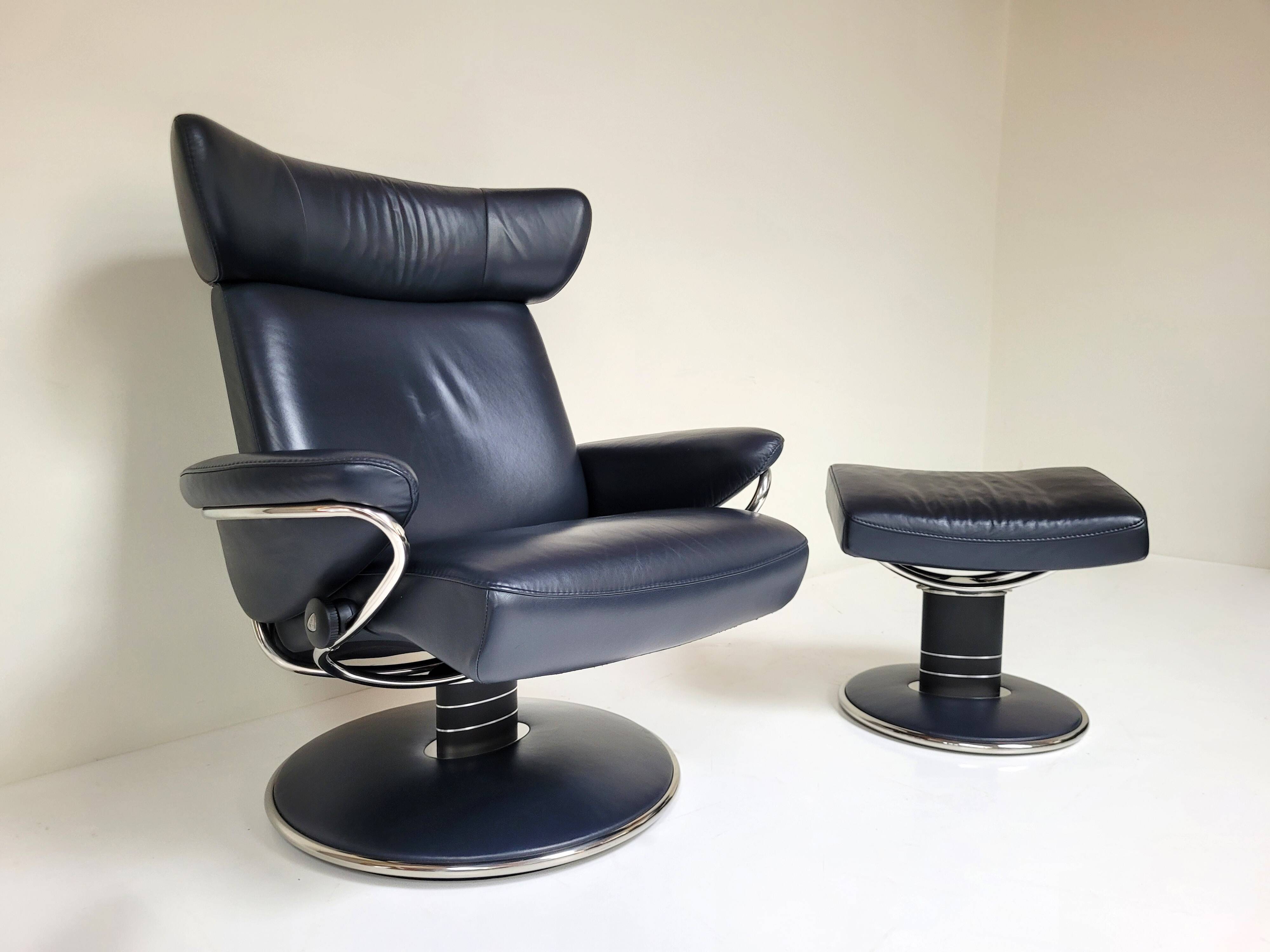 Stressless Jazz relax armchair Large with ottoman