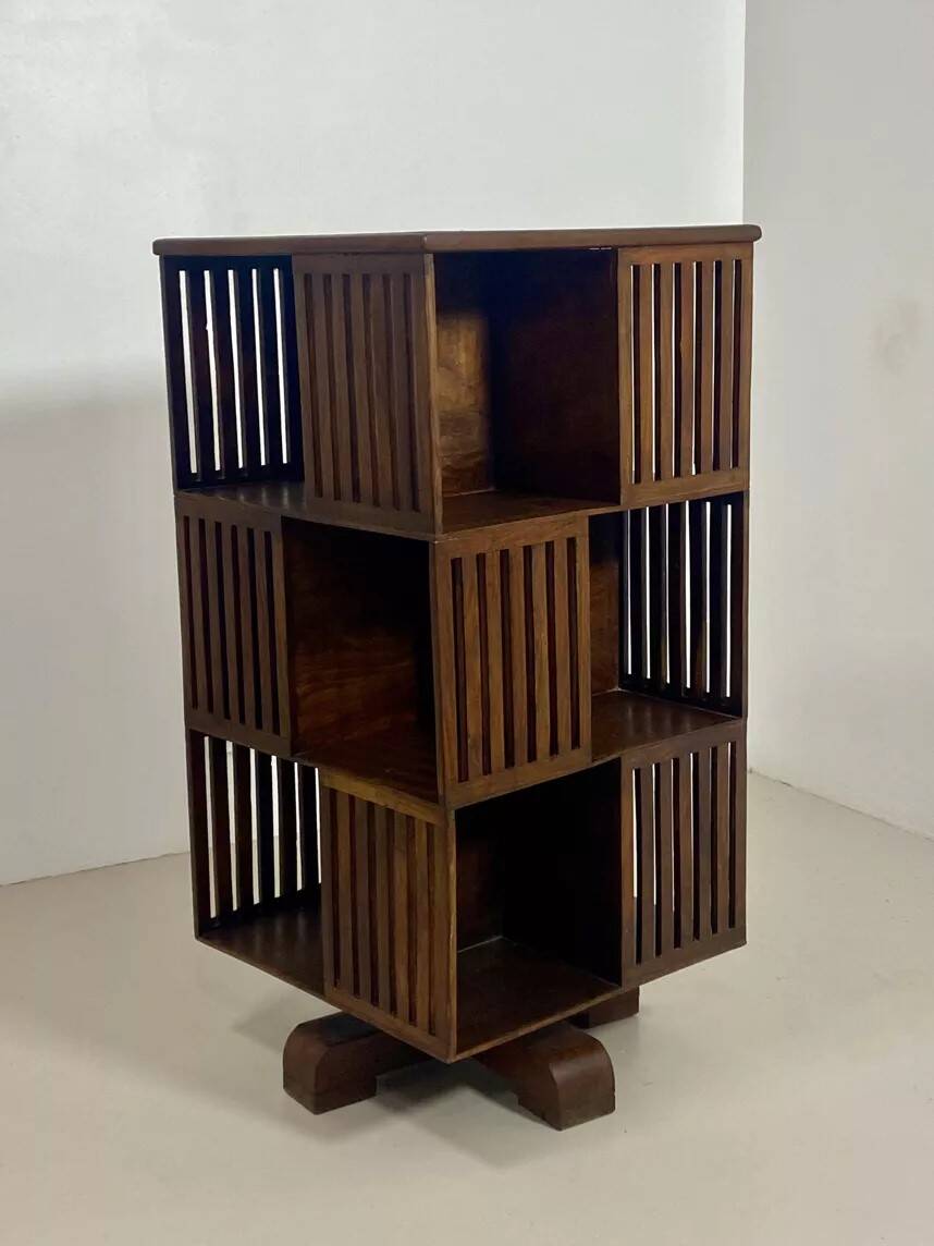 Vintage rotating library, mid 20th century