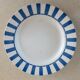 Digoin striped plate and bowl
