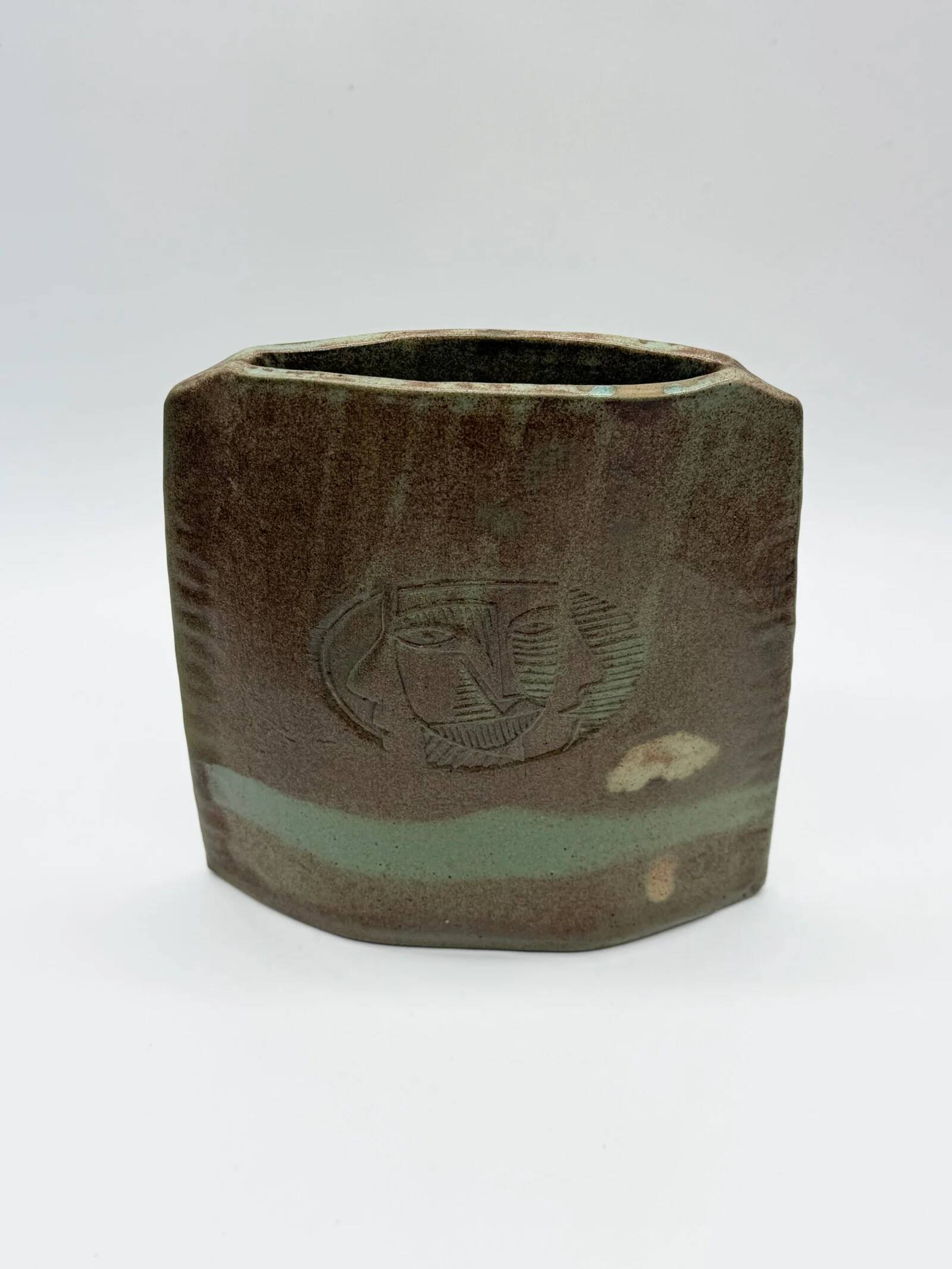 "Totem" vase signed by Anthony Pitot – unique piece, 1980s