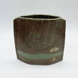 "Totem" vase signed by Anthony Pitot – unique piece, 1980s