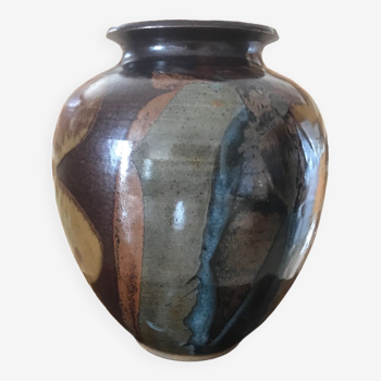 Vase céramique signé chapon