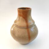 Stoneware vase signed Eugène Lion