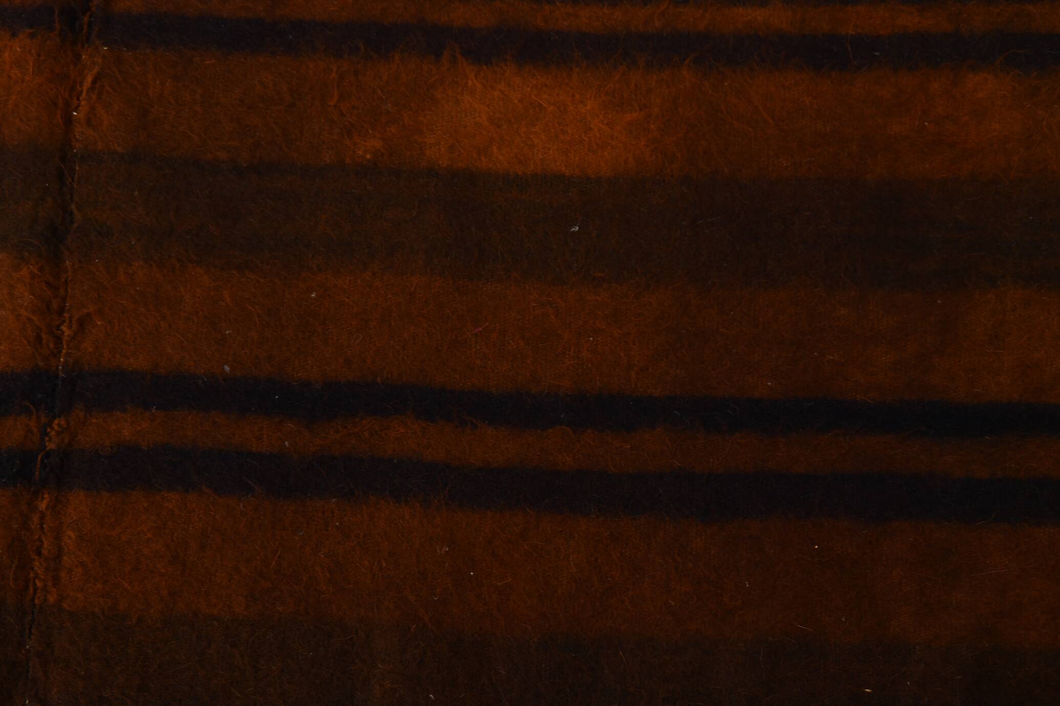 5x7 Striped Pattern Terracotta Vintage Kilim Rug, 146x220Cm