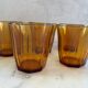 Ensemble de 5 verres ambres Vereco