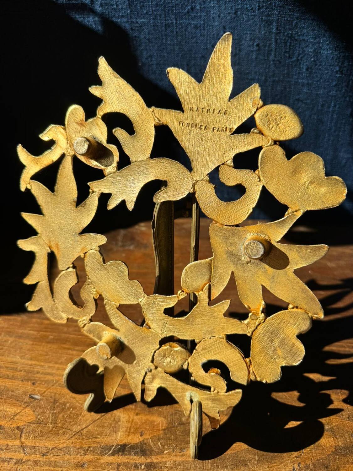 Plateau / Bronze trivet, Mathias for Fondica, 1970s