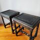 Pair of old Jacobean style sofa ends