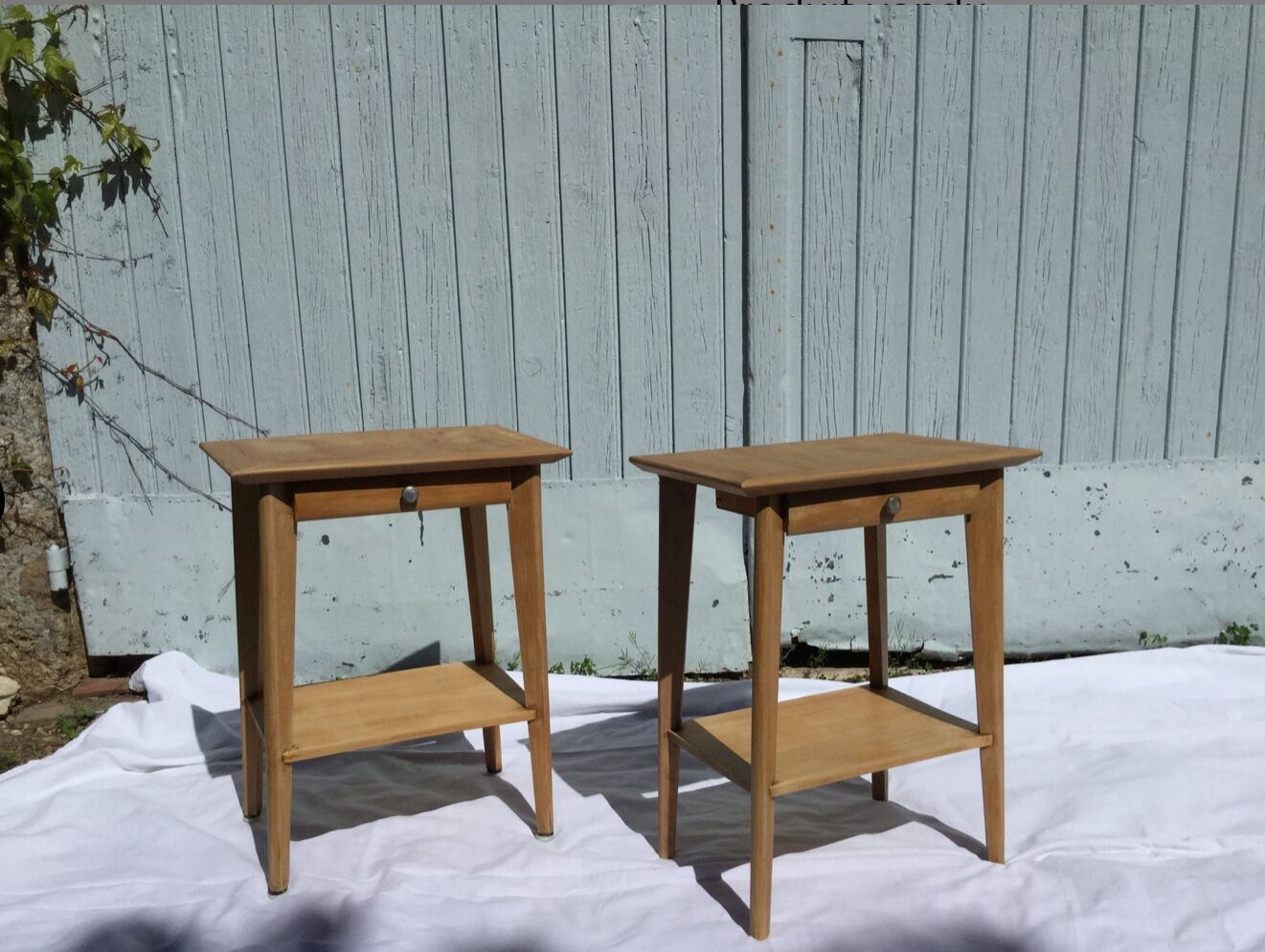Pair of bedside vintage Scandinavian of the 1960s