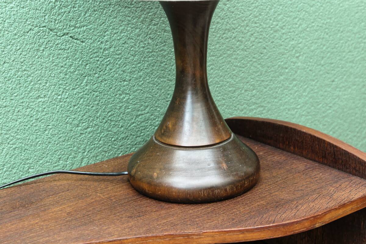 Desk lamp, 1960s, turned wood