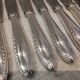 12 silver-plated metal table knives by Christofle Albatros, 24.7 cm.