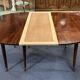 19th-century Louis XVI dining table in Cuban mahogany.