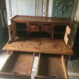 Pitch pine tiered desk