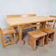 Vintage Danish Dining Room Trestle Table in Elm, 1960