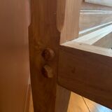 Solid teak canopy bed 160x200