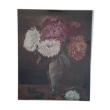 table. Still life with a bouquet of chrysanthemums. 1927