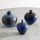 Ensemble de trois vases en céramique suédois du milieu du siècle par Berndt Friberg, années 1970.