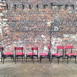 Set of 6 vintage Alfred Hendrickx chairs for Belform model S3