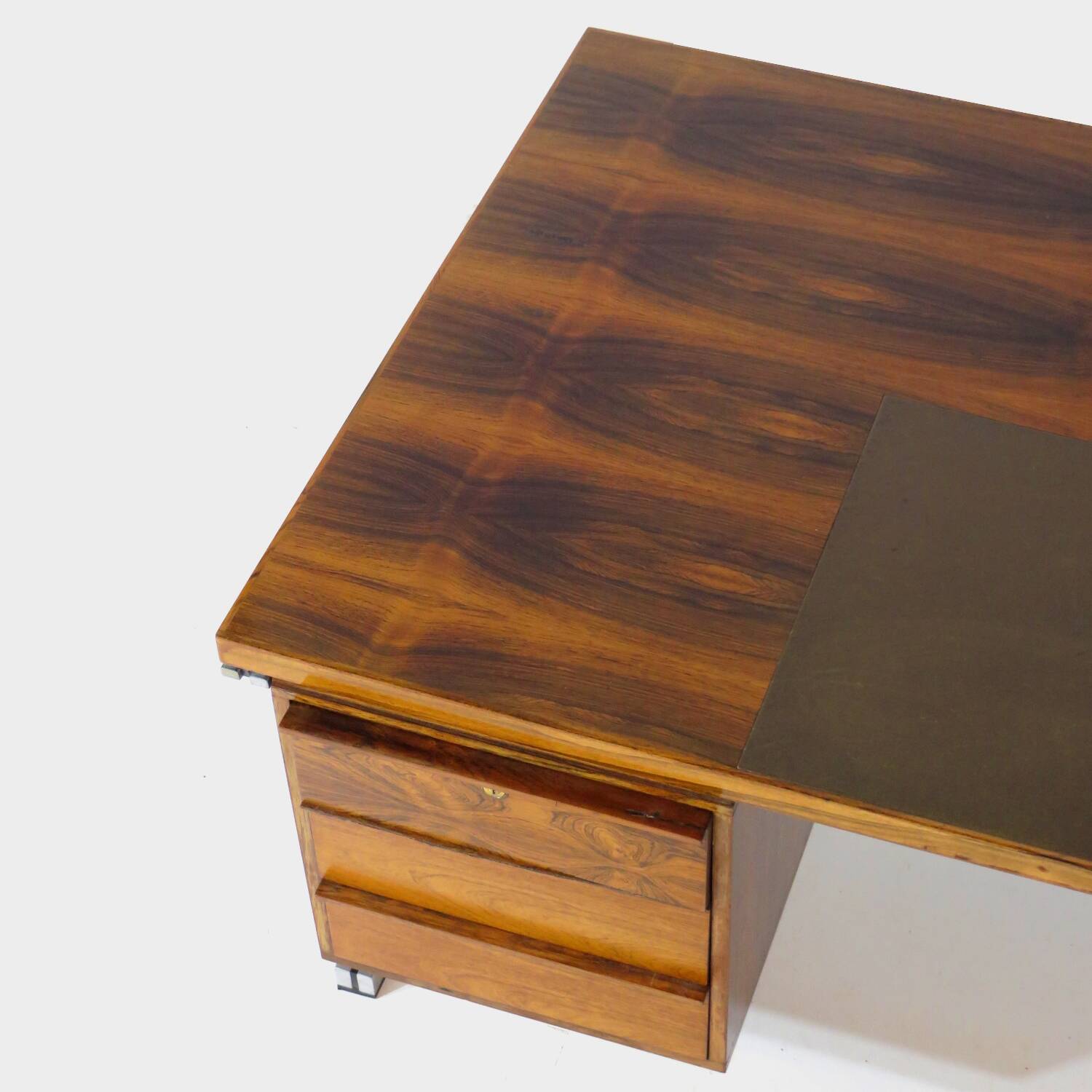 Mid century modern executive writing desk in rosewood, 1960s