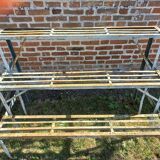 Metal shelf old plant holder