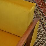 Yellow sleeper sofa 1960s