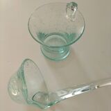 unsigned Biot bubble glass punch set