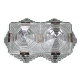 1970s Brutalist Wall Glass Light by Kamenicky Senov, Czechoslovakia