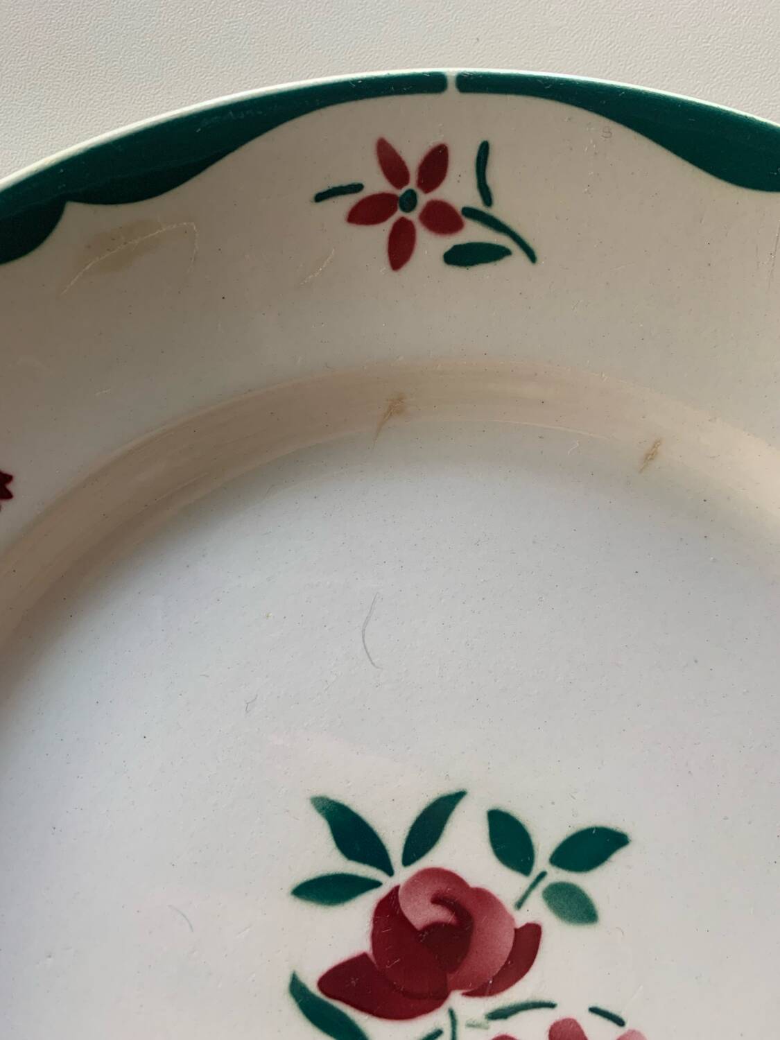 Badonviller earthenware dinner plates