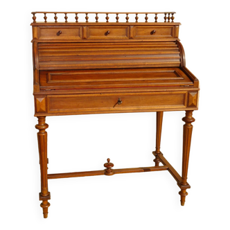 Solid walnut desk/secretary, 1950s