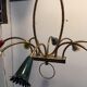 Italian brass chandelier 1950