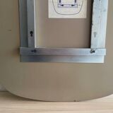 Miroir en verre fumé 70’s space age