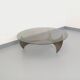 Vintage Propeller coffee table by Knut Hesterberg in steel and glass.