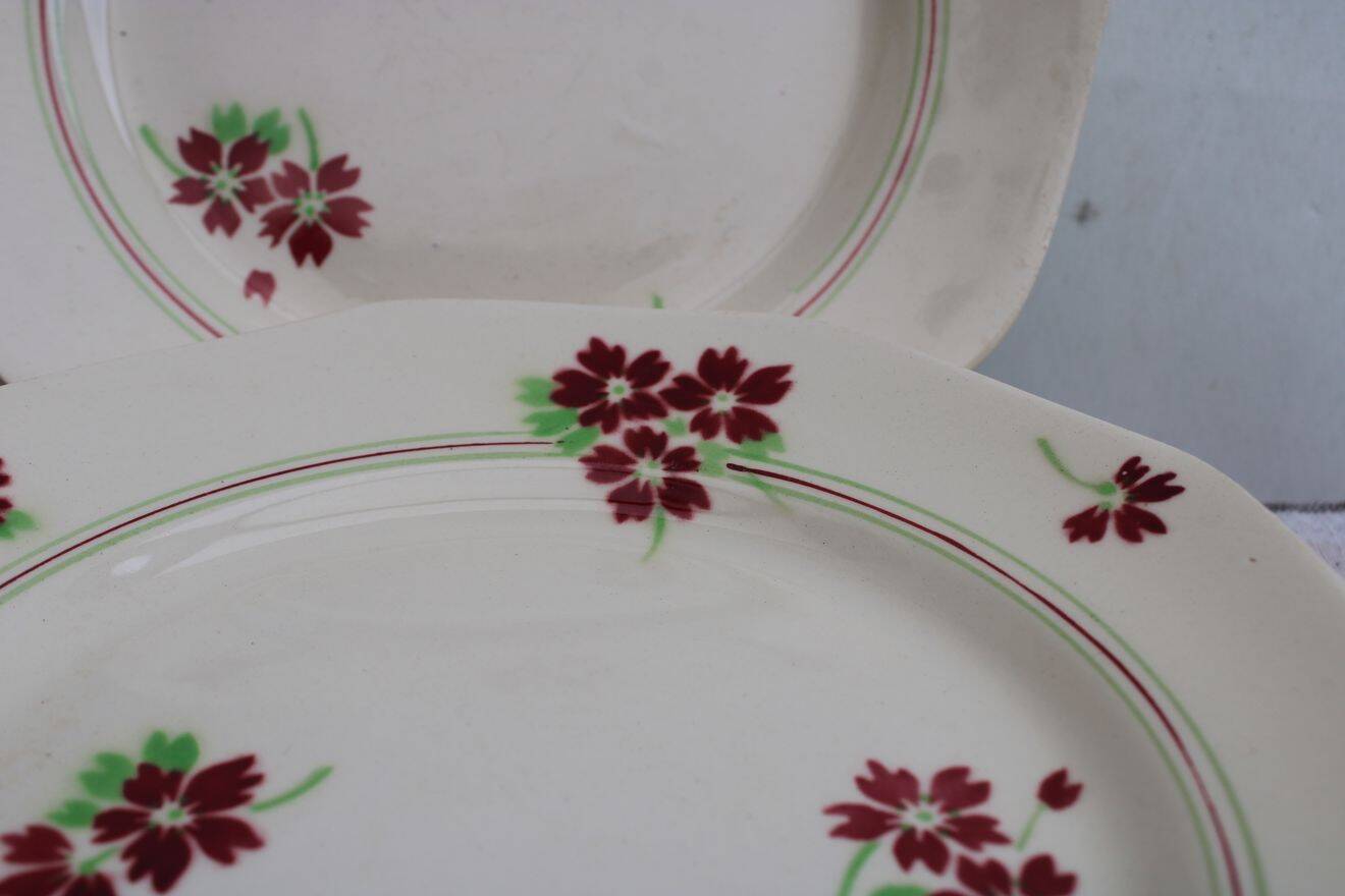 Set of 6 ceramic dessert plates