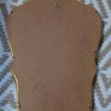 Louis XV style gold rock mirror