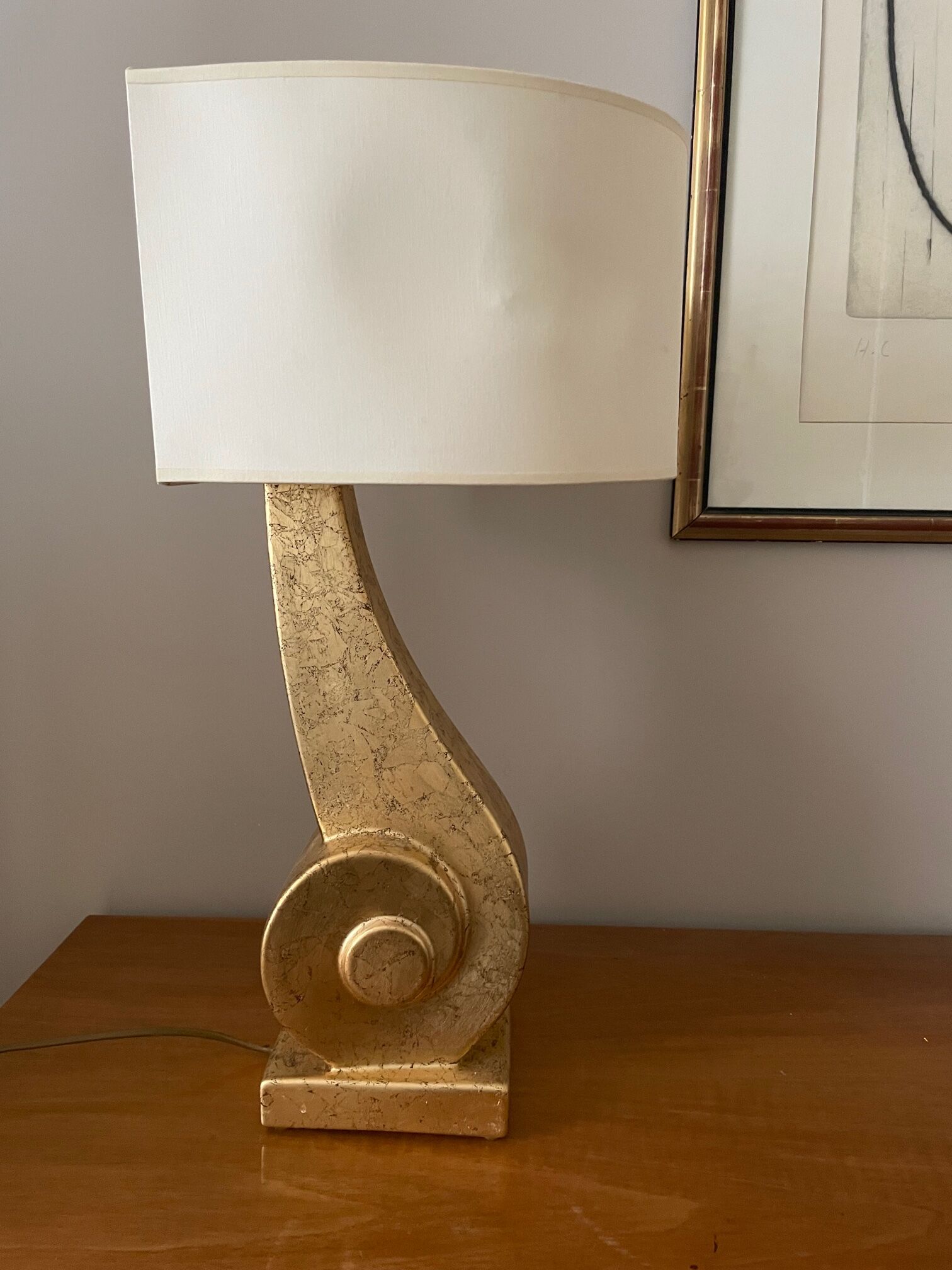 Homemade lamp the dolphin