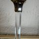 80s silver metal acrylic candle holders