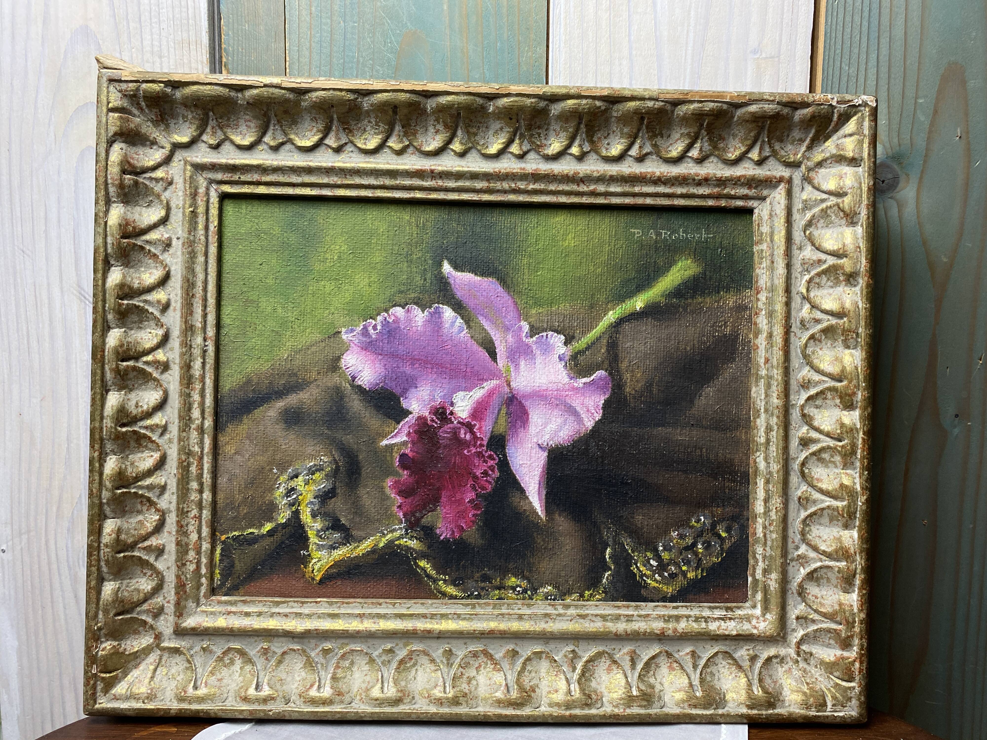 Oil on canvas signed "Catleya" old