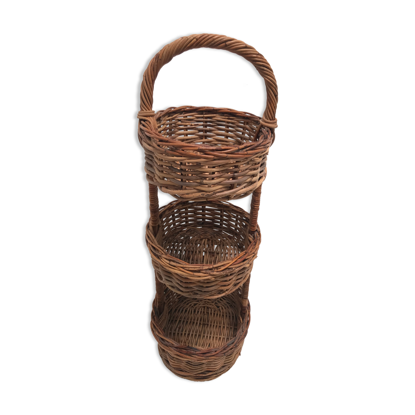 3-storey basket on vintage legs