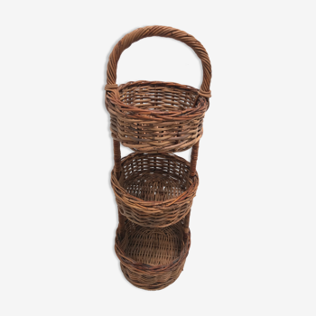 3-storey basket on vintage legs