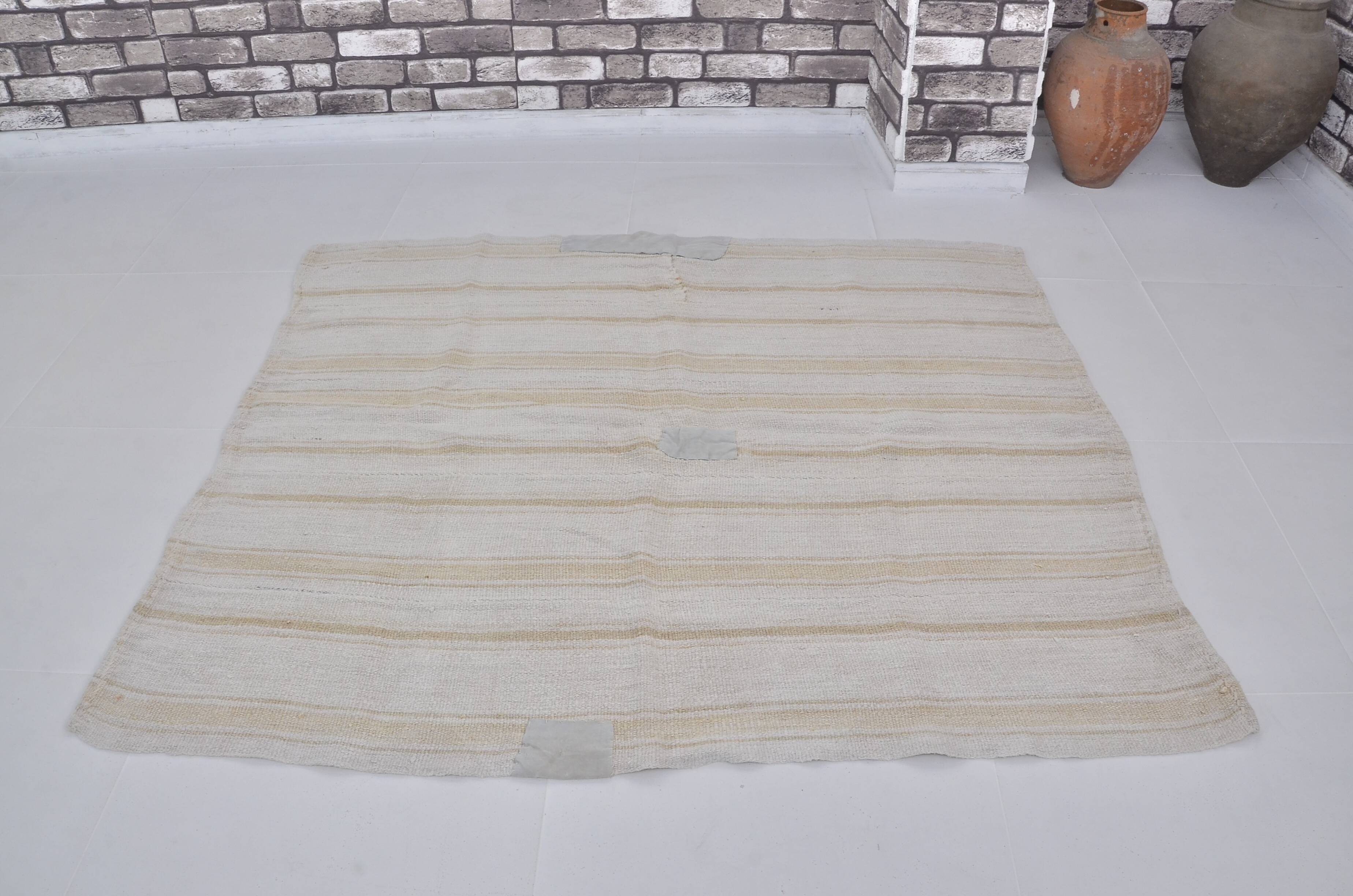 Vintae Handmade Tribal Hemp Rug sku 3721
