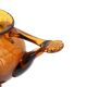 Biot oil lamp in amber bubble glass, 1970s