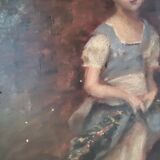 Oil on canvas to the girl